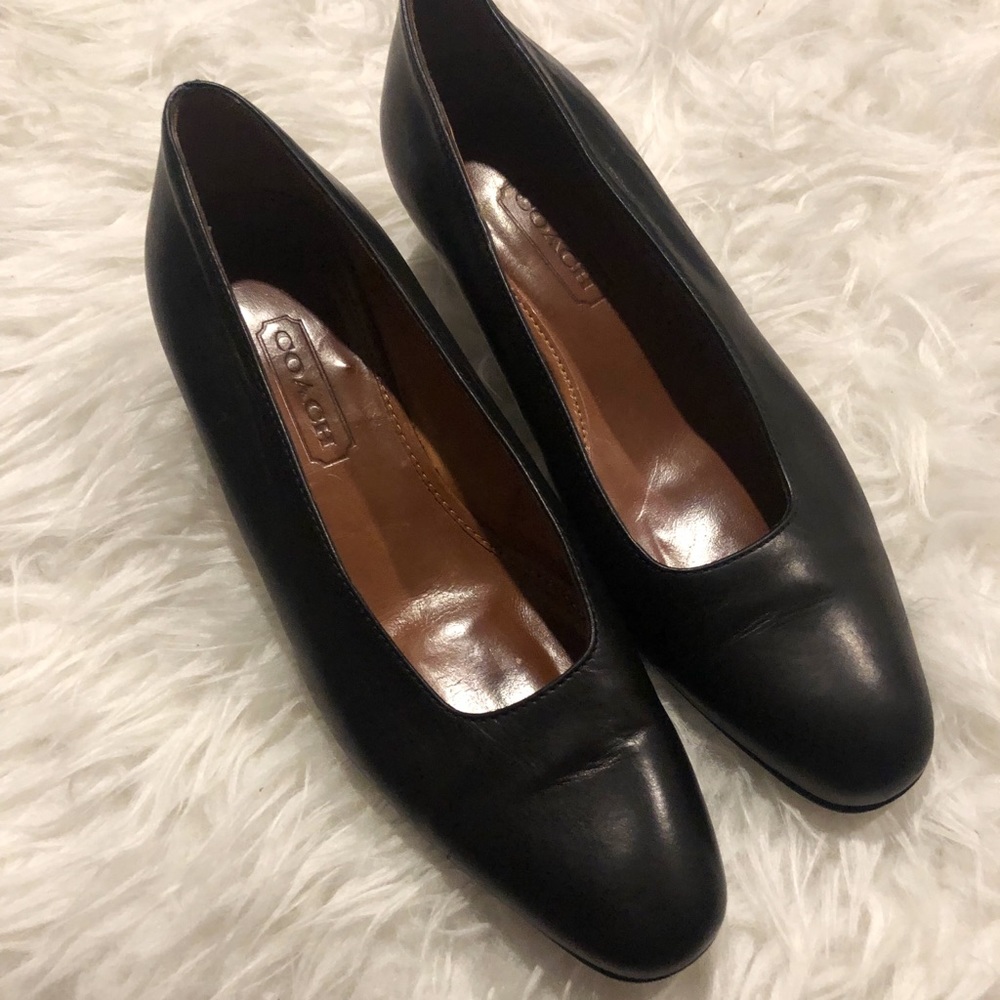 Vintage Leather Coach Heels